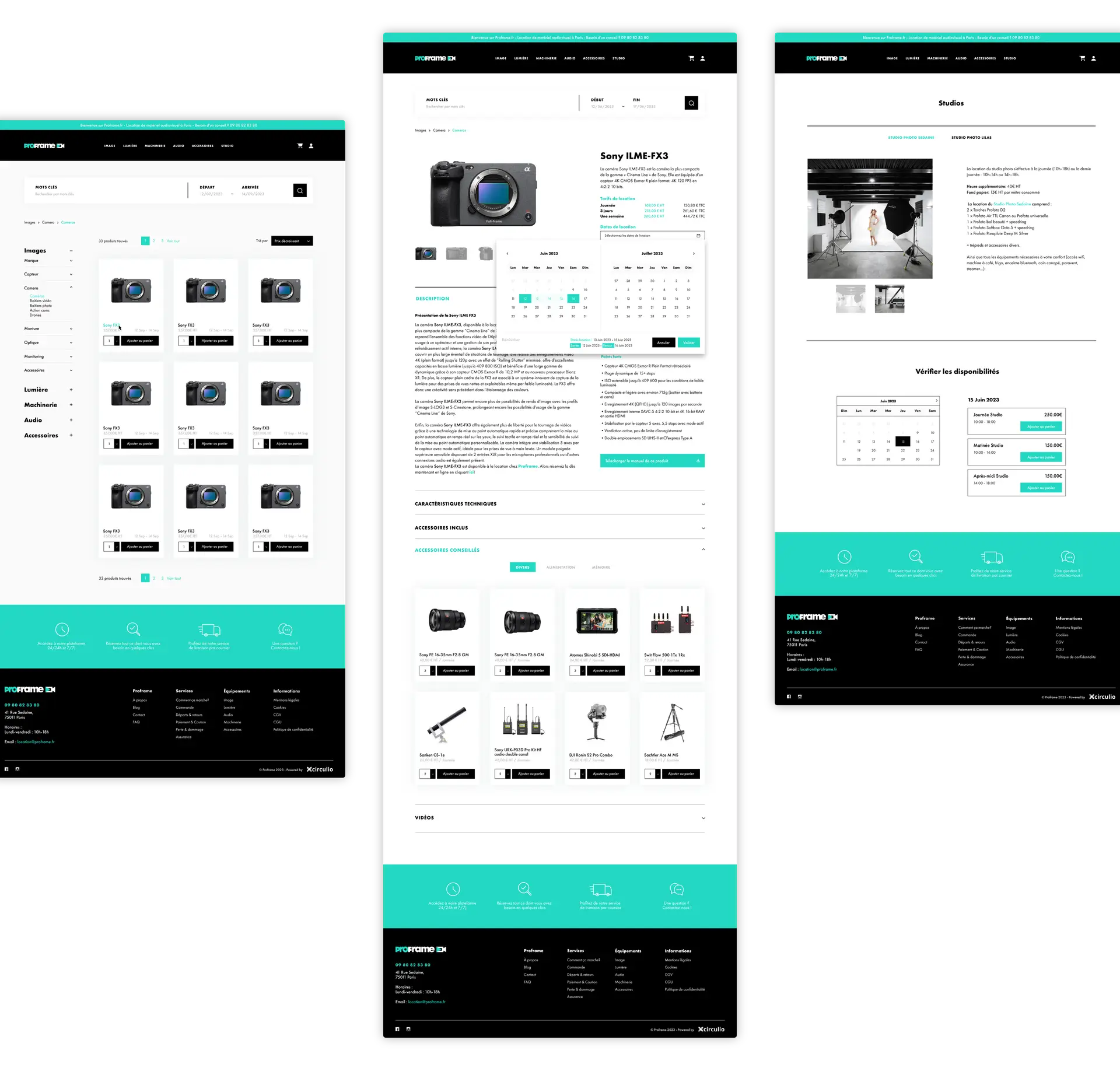 proframe autres pages